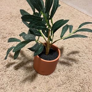 Fake plant in vase